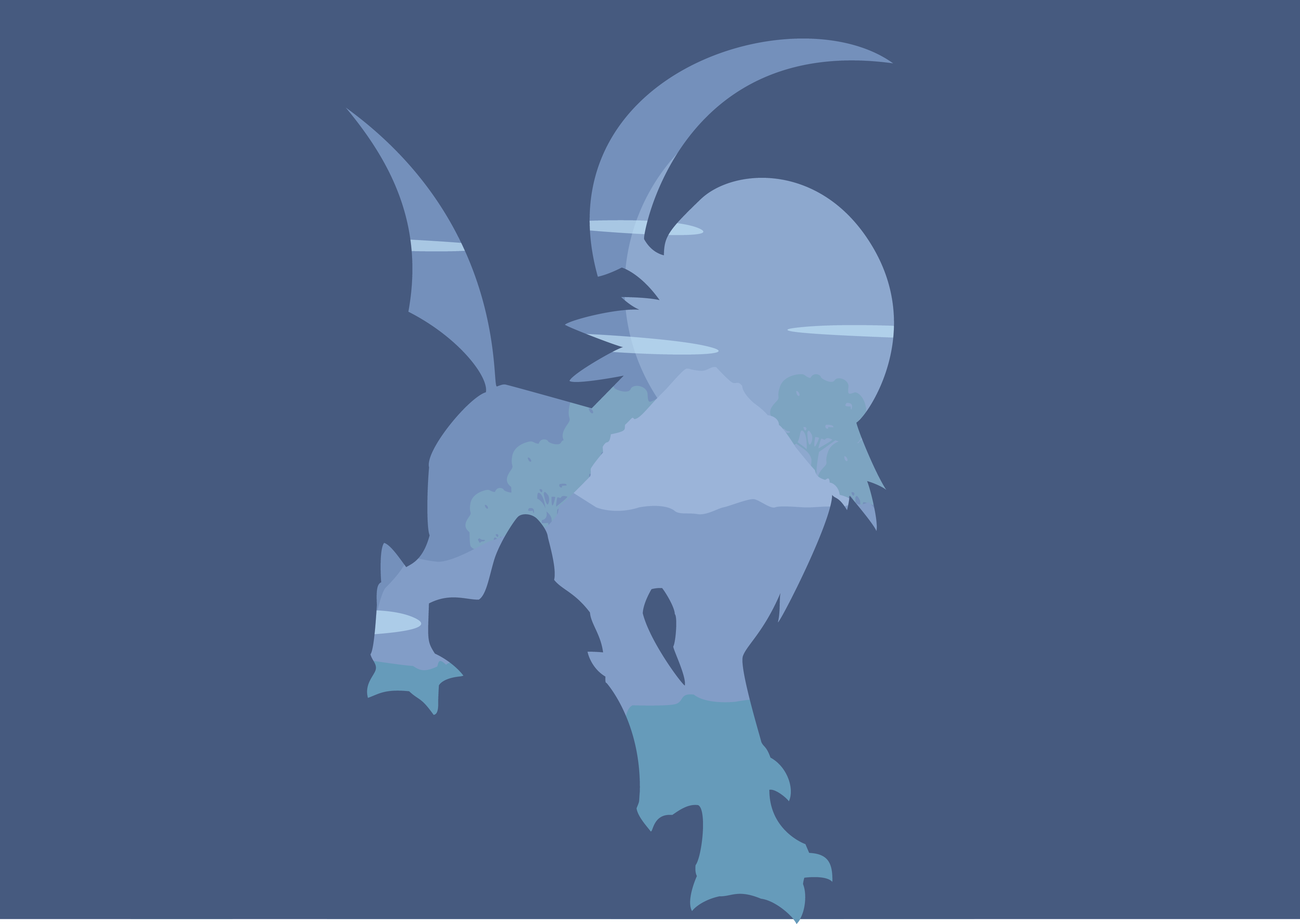 Absol with it's mountain home